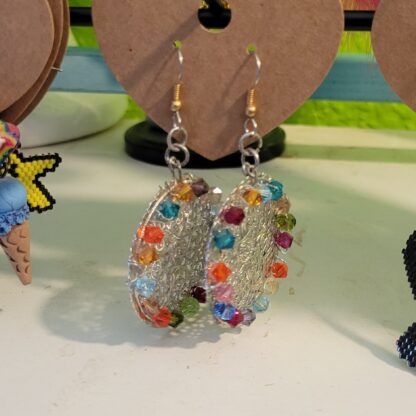 Swarovski Crystal on Filigree Earrings - Image 2