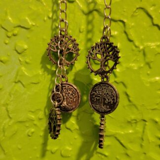Shoulder Duster Tree of Life Earrings