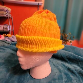 Orange and Yellow Summer Weight Beanie