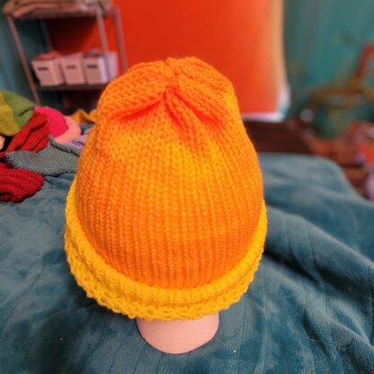 Orange and Yellow Summer Weight Beanie - Image 2