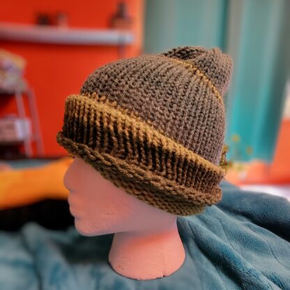 Second Green Summer Weight Wool Blend Beanie