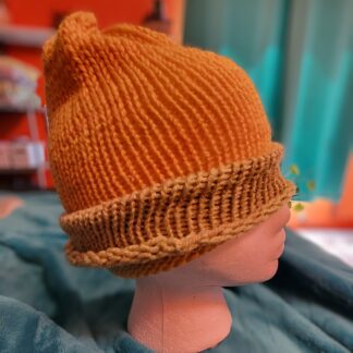 Yellow and Green Summer Weight Wool Blend Beanie