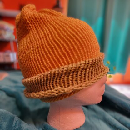 Yellow and Green Summer Weight Wool Blend Beanie