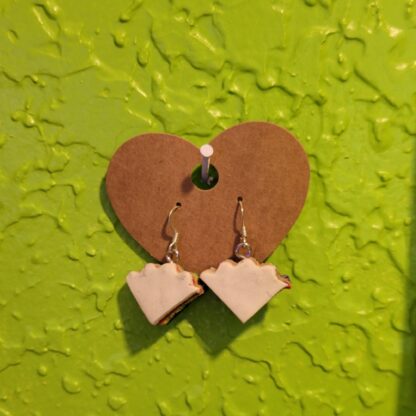 Polymer Clay Rainbow Cake Dangle Earrings - Image 4