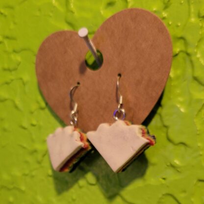 Polymer Clay Rainbow Cake Dangle Earrings