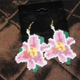 Stargazer Lily Brick Stitch Beading Pattern