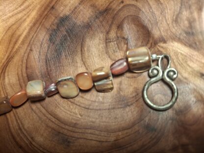 Shell Beaded Bracelet with Semi-Precious Stones