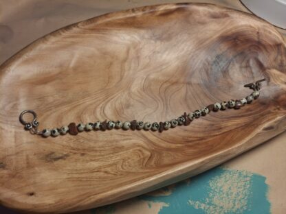 Dalmation Jasper Beaded Bracelet - Image 2