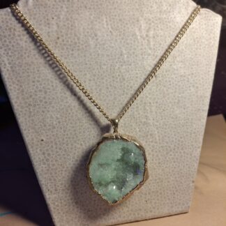 Crystal Druzy Pendant Necklace