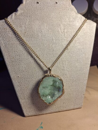 Crystal Druzy Pendant Necklace
