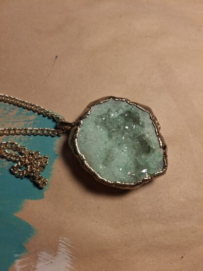 Crystal Druzy Pendant Necklace - Image 3