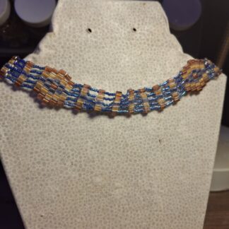 Seed Bead Geometric Choker