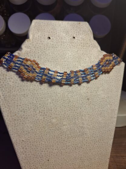 Seed Bead Geometric Choker