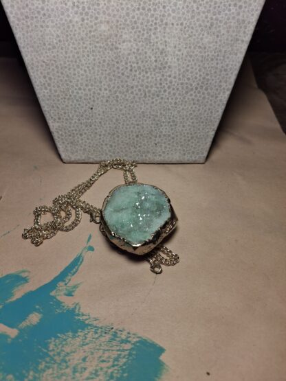 Crystal Druzy Pendant Necklace - Image 4