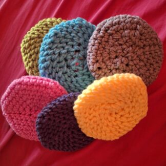 Facial Rounds Assorted Colors Chosen at Random Made From Milk Protein Fiber