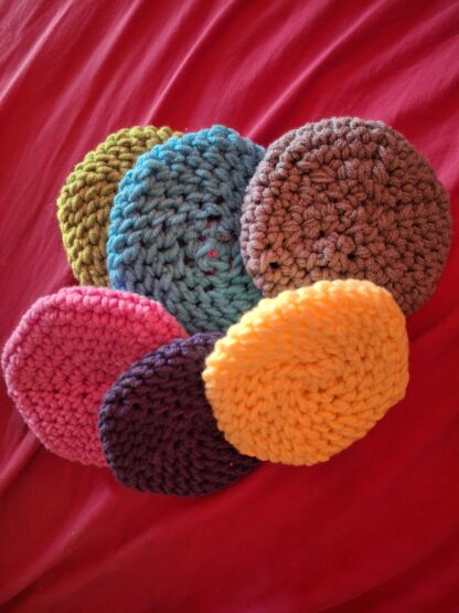 Facial Rounds Assorted Colors Chosen at Random Made From Milk Protein Fiber