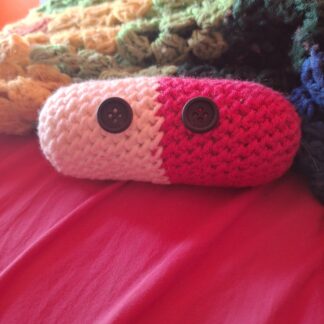 Crocheted Worry Pill Plushie