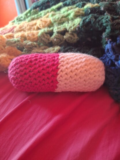 Crocheted Worry Pill Plushie - Image 2