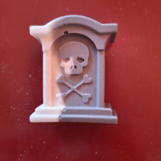 Skull and Crossbones Gravestone Magnet