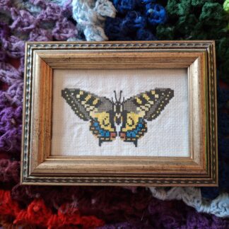 Completed Butterfly Cross Stitch