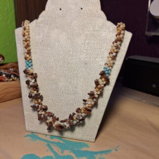 Woven Beaded Rope Necklace