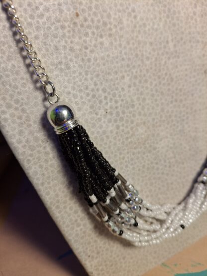 Black and White Swag Necklace - Image 2