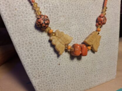 Orange Butterfly Necklace - Image 2
