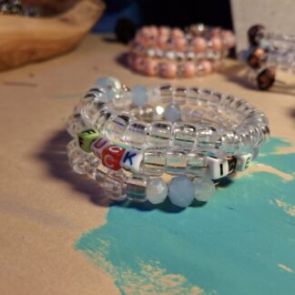 Fuck Ice Memory Wire Bracelet