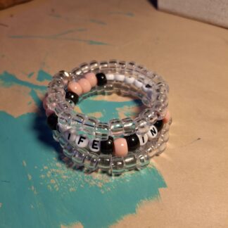 Life in Plastic Memory Wire Bracelet